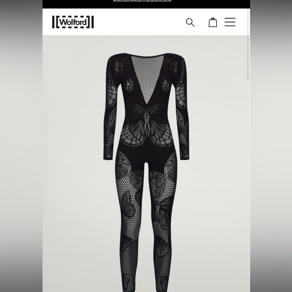Butterfly net jumpsuit